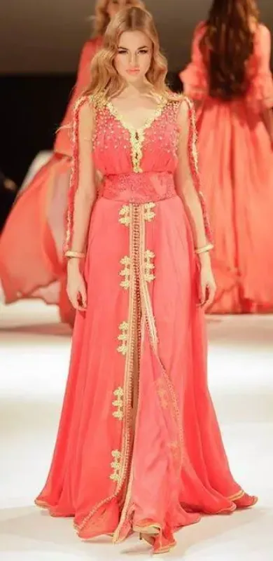 Picture of Multi Color Georgette Kaftan Dress for Women - Look 10590