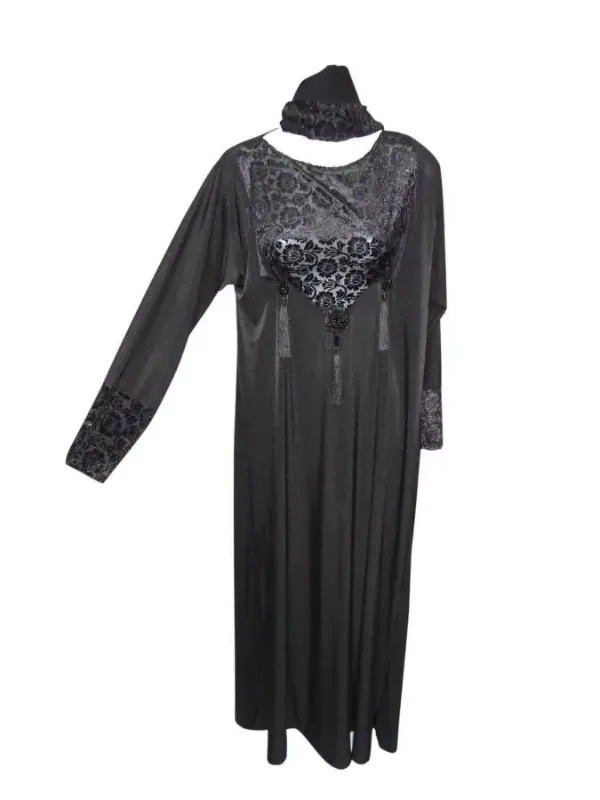 Picture of Radhe Designer Black Georgette Kaftan Dress for Women - F3909