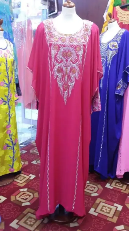 Picture of Radhe Designer White Georgette Kaftan Dress for Women - F3376