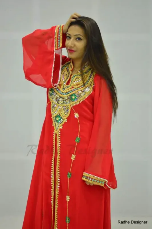 Picture of Radhe Designer Blue Georgette Kaftan Dress for Women - Y588