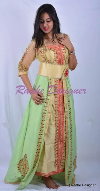 Picture of Radhe Designer Blue Georgette Kaftan Dress for Women - Y1123