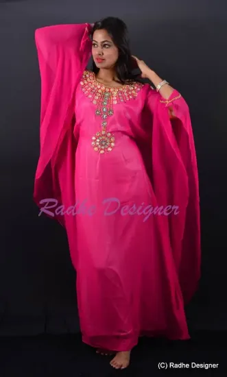 Picture of Royal Dubai Farasha Moroccan Kaftan Abaya Jilbab Ar ,y2