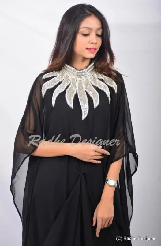 Picture of Radhe Designer Pink Cotton Kaftan Dress for Women - Y293