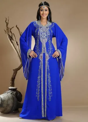 Picture of royal moroccan caftan kaftan jilbab ladies maxi dress w