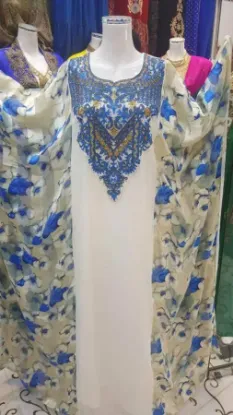 Picture of royal party wear wedding gown kaftan dress with exclus,