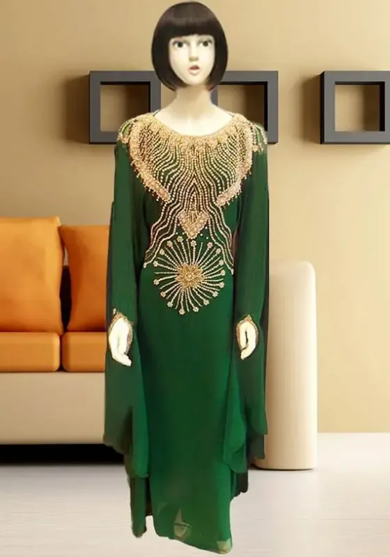 Picture of Radhe Designer Multicolor Georgette Kaftan Dress for Women - F8360