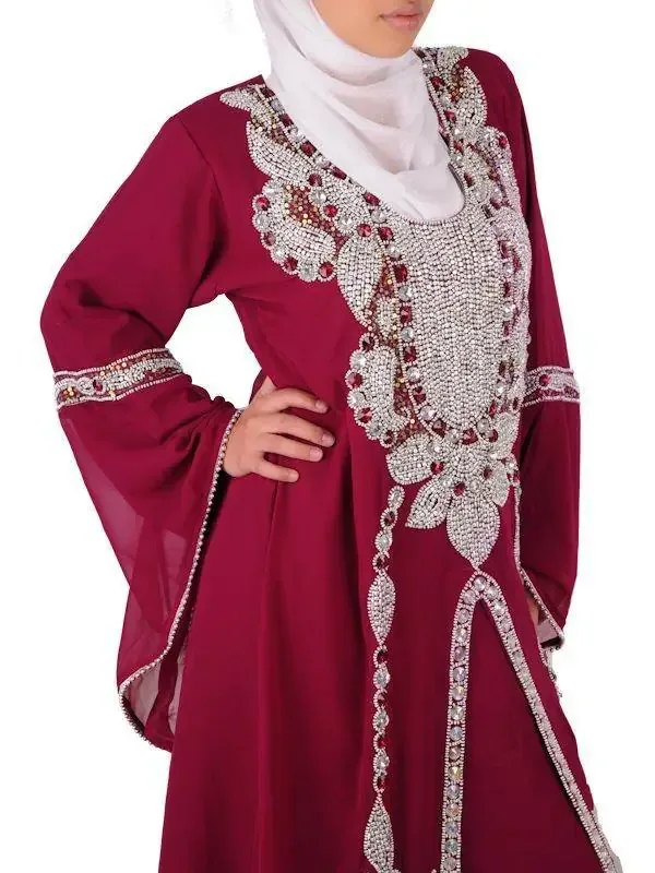 Picture of Radhe Designer Multicolor Georgette Kaftan Dress for Women - F6284