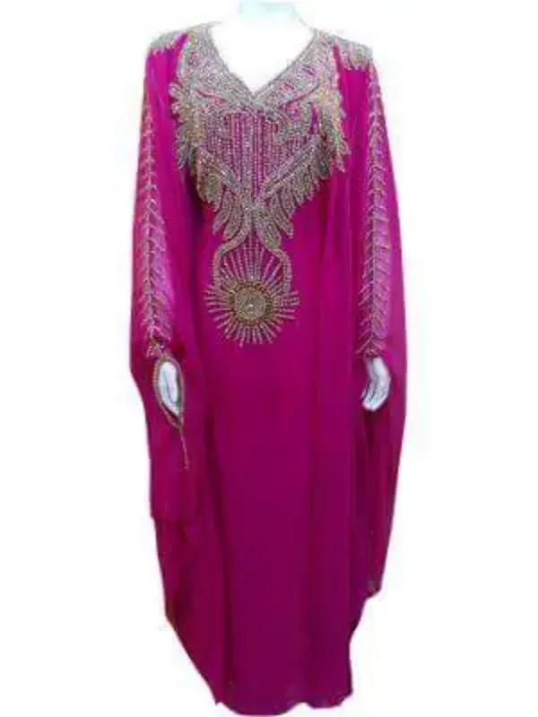 Picture of Radhe Designer Multicolor Georgette Kaftan Dress for Women - F5002