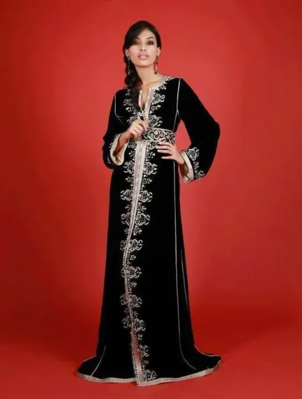 Picture of Radhe Designer White Georgette Kaftan Dress for Women - F8120