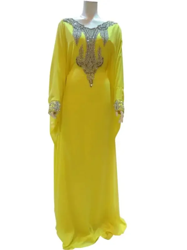 Picture of Multi Color Georgette Kaftan Dress for Women - Look 10788