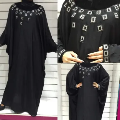 Picture of simple elegant dubai party wear caftan dress for ladie,