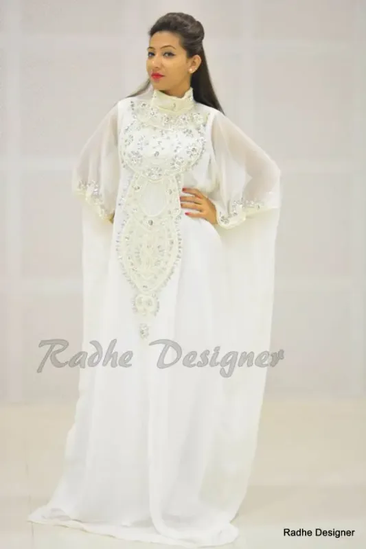 Picture of Radhe Designer Multicolor Georgette Kaftan Dress for Women - Y366