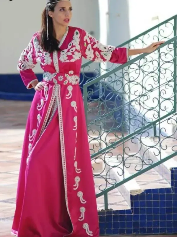 Picture of Radhe Designer Multicolor Georgette Kaftan Dress for Women - F9012