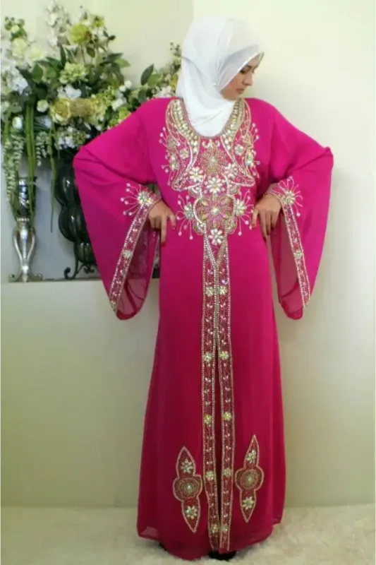 Picture of Radhe Designer Multicolor Georgette Kaftan Dress for Women - F6047