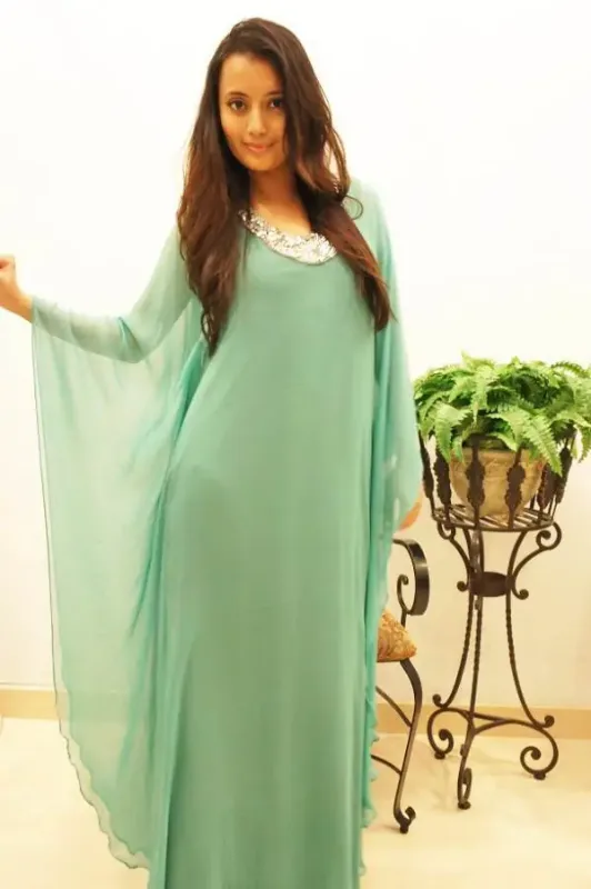 Picture of Radhe Designer Multicolor Georgette Kaftan Dress for Women - F8444