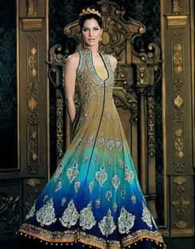 Picture of Radhe Designer Multicolor Georgette Kaftan Dress for Women - F6485