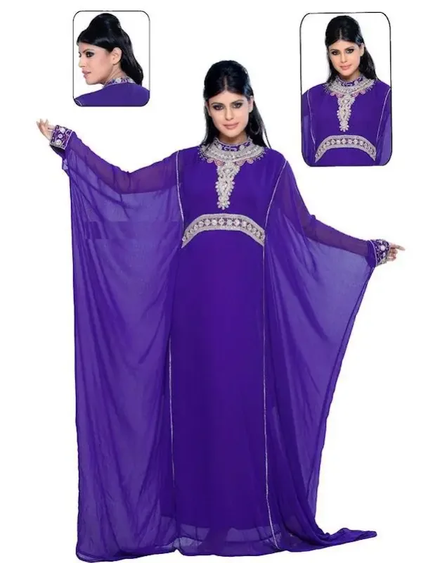 Picture of Radhe Designer Black Georgette Kaftan Dress for Women - F8997