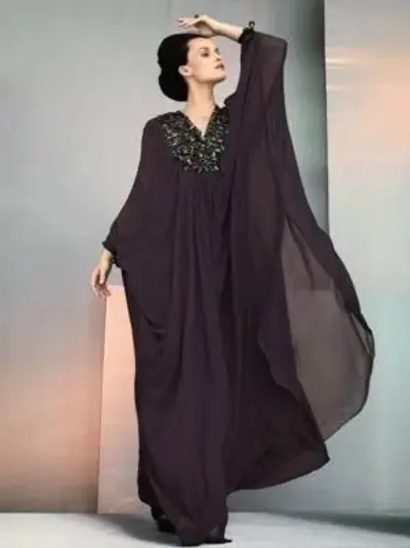 Picture of Radhe Designer Multicolor Georgette Kaftan Dress for Women - F6031