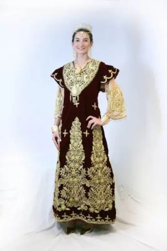 Picture of Radhe Designer Multicolor Georgette Kaftan Dress for Women - F9033