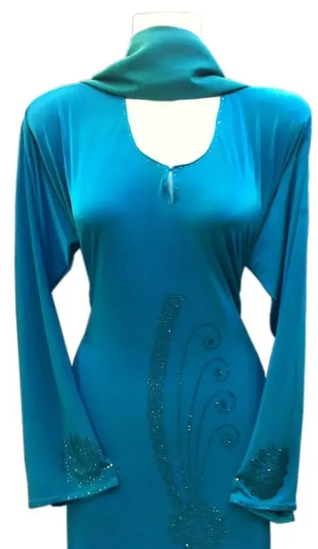 Picture of Radhe Designer Black Georgette Kaftan Dress for Women - F3675