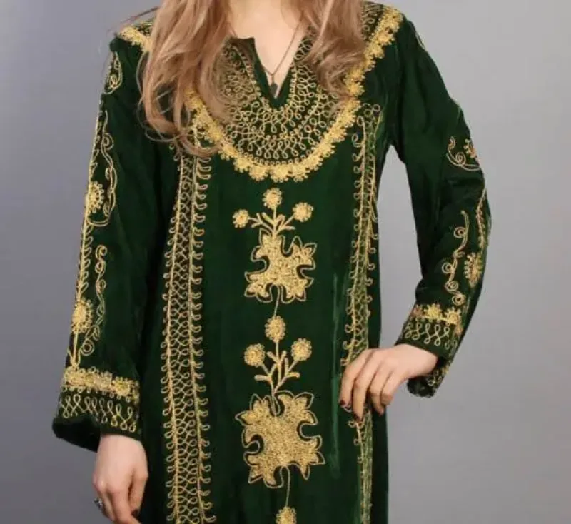 Picture of Radhe Designer Purple Georgette Kaftan Dress for Women - F9073