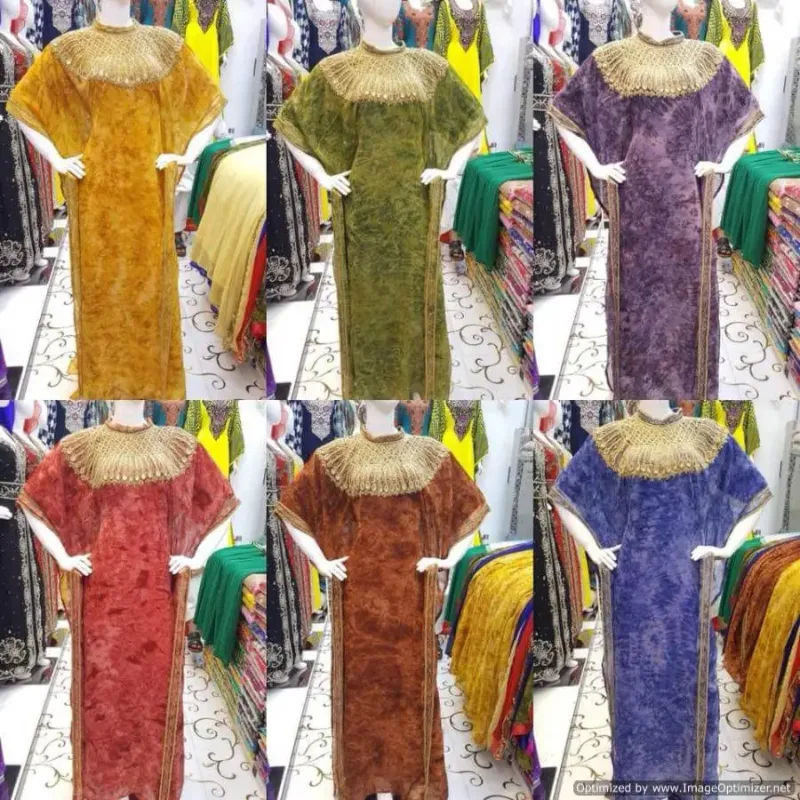 Picture of Multi Color Georgette Kaftan Dress for Women - Look 10912