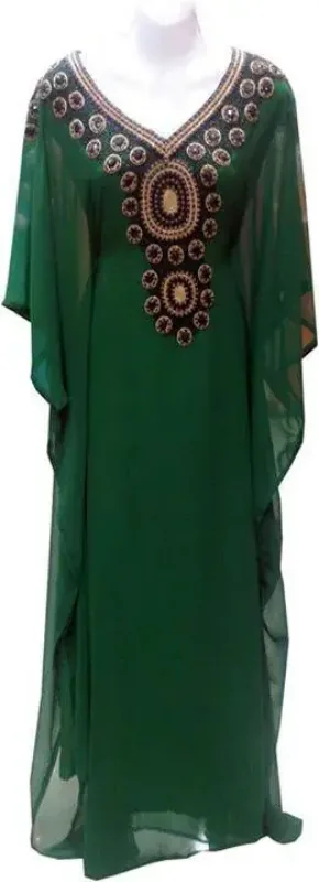 Picture of Radhe Designer Multicolor Cotton Kaftan Dress for Women - F10234