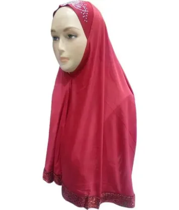 Picture of Square Neck Women Hijab Scarf Hat V-Neck Shawls Arab ,hijab