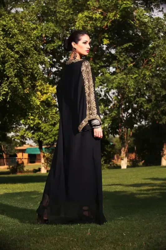 Picture of Radhe Designer Purple Georgette Kaftan Dress for Women - F8374