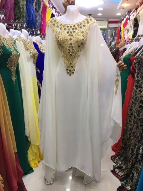 Picture of Black Georgette Kaftan Dress for Women - Look 10940