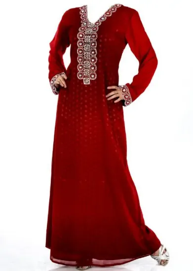 Picture of stunning pattern long kaftan dress for ladies at afford