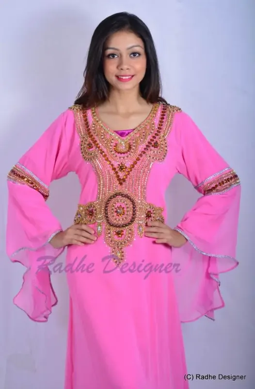 Picture of Multi Color Cotton Kaftan Dress for Women - Look 10949