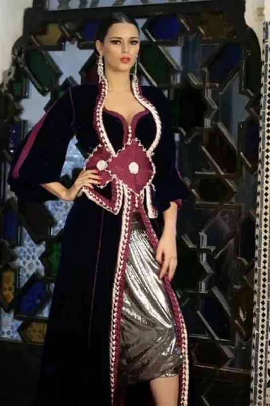 Picture of Radhe Designer Black Georgette Kaftan Dress for Women - F10051