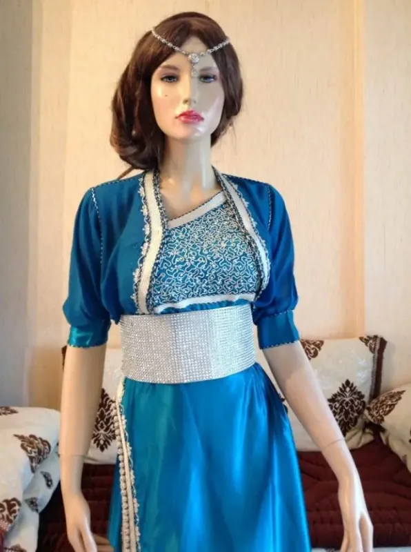 Picture of Radhe Designer Yellow Georgette Kaftan Dress for Women - F10539