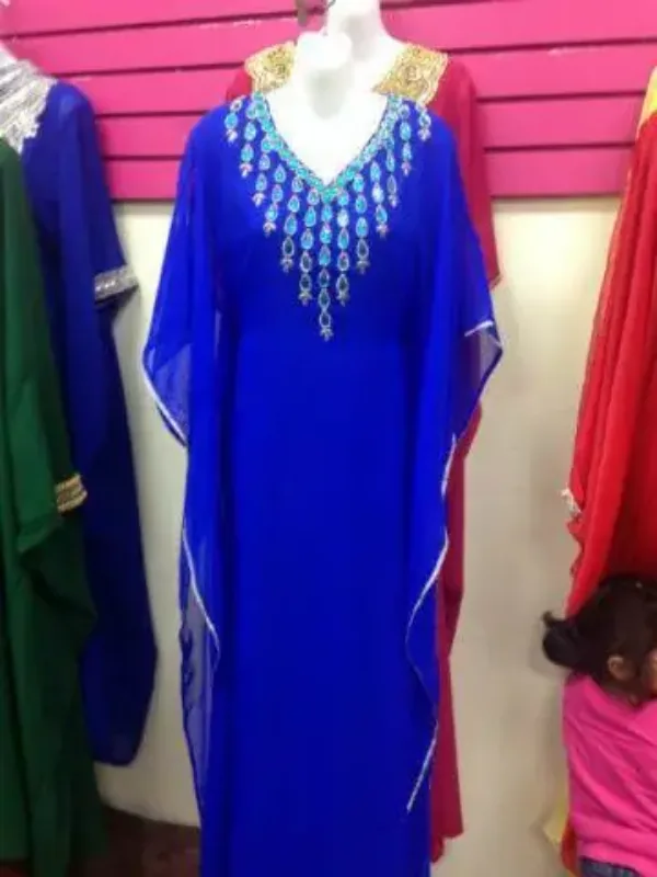Picture of Radhe Designer Purple Georgette Kaftan Dress for Women - F10461