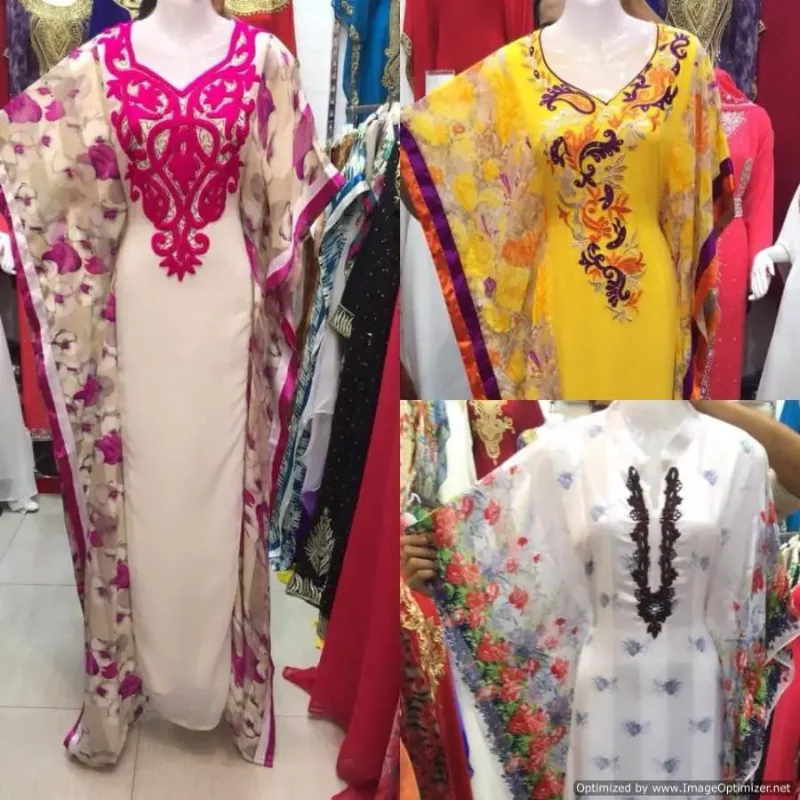 Picture of Radhe Designer Multicolor Georgette Kaftan Dress for Women - F2112