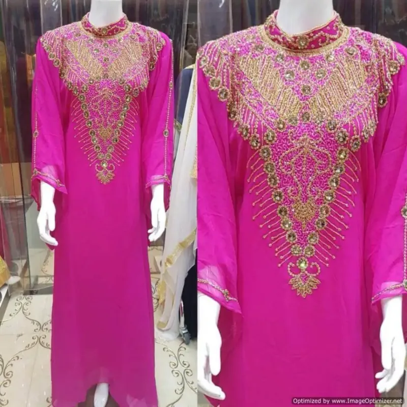 Picture of Radhe Designer Multicolor Georgette Kaftan Dress for Women - F2669