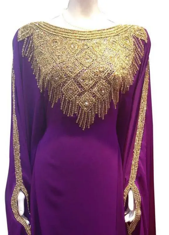 Picture of Radhe Designer Multicolor Georgette Kaftan Dress for Women - F9506