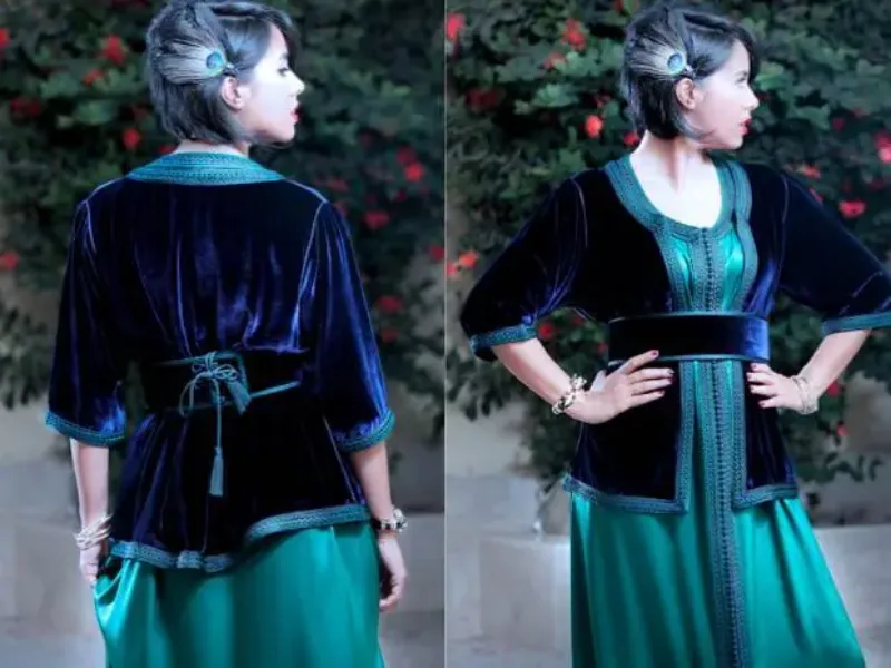 Picture of Radhe Designer Multicolor Georgette Kaftan Dress for Women - F8859