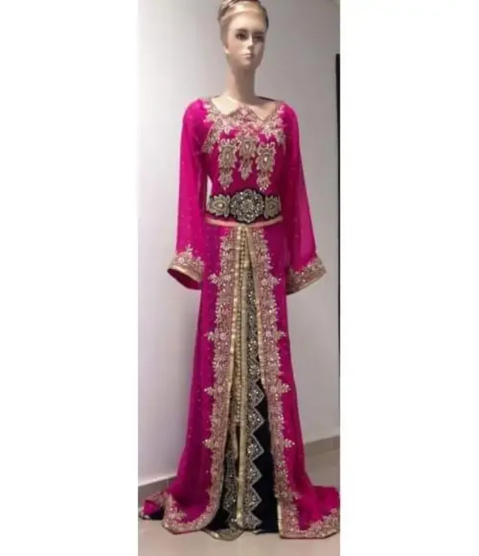 Picture of Radhe Designer Multicolor Georgette Kaftan Dress for Women - F3456