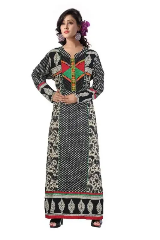 Picture of Radhe Designer Multicolor Georgette Kaftan Dress for Women - F3464