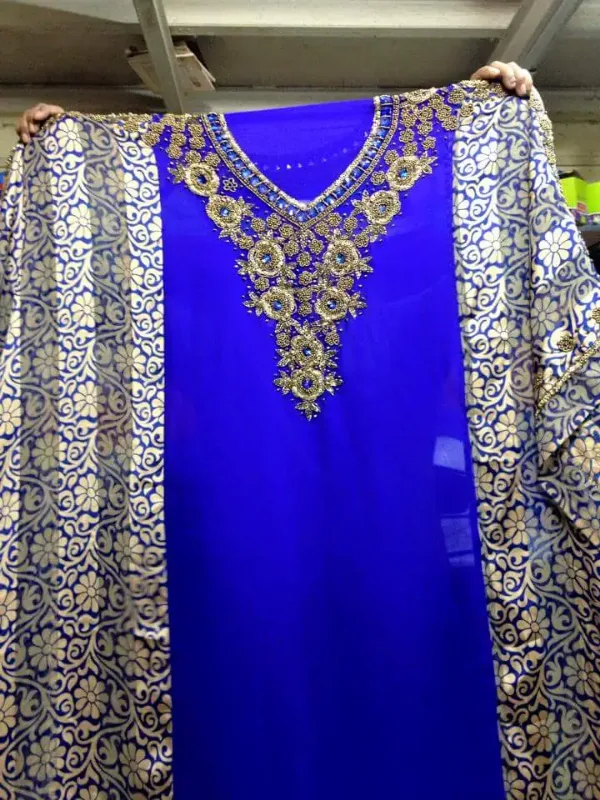Picture of Radhe Designer Pink Cotton Kaftan Dress for Women - F5129