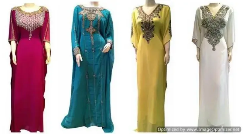 Picture of Radhe Designer Multicolor Georgette Kaftan Dress for Women - F5911