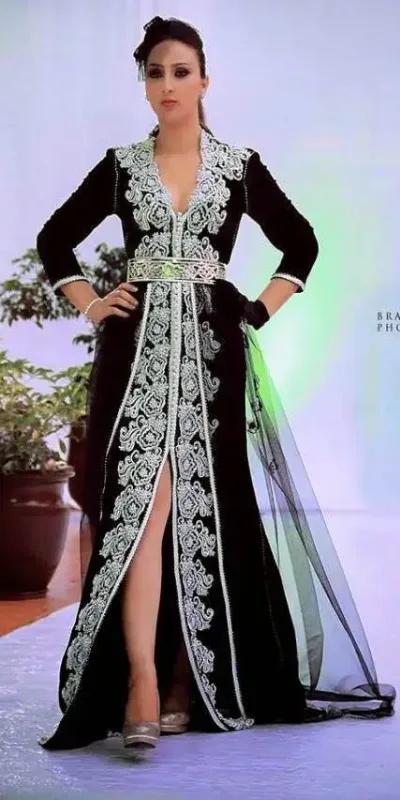 Picture of Radhe Designer Multicolor Georgette Kaftan Dress for Women - F8857