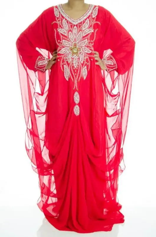 Picture of Radhe Designer Multicolor Georgette Kaftan Dress for Women - F8863