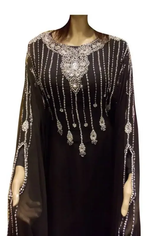 Picture of Radhe Designer Multicolor Georgette Kaftan Dress for Women - F9505