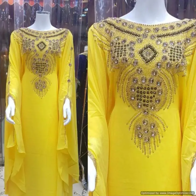 Picture of Radhe Designer Purple Georgette Kaftan Dress for Women - F2670