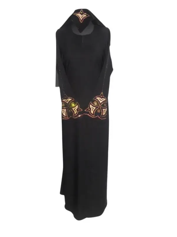 Picture of Yellow Georgette Kaftan Dress for Women - Look 11024