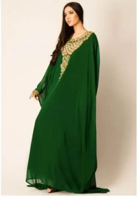 Picture of Pink Cotton Kaftan Dress for Women - Look 11036