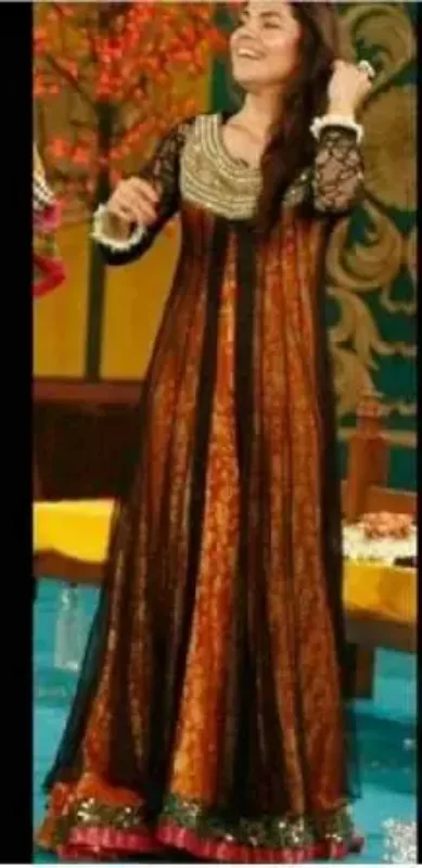 Picture of Radhe Designer Blue Georgette Kaftan Dress for Women - F6171